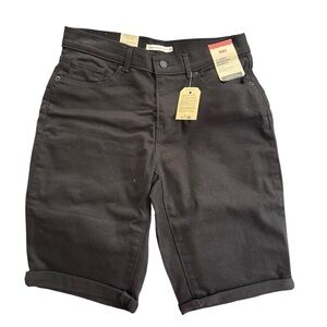 Levi’s Black Classic Bermuda Shorts